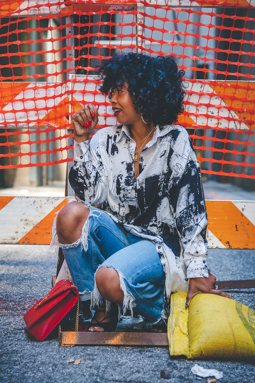 sweenee style, fall 2021 outfit ideas, How to wear a shirt dress, Indianapolis Style Blog, Indianapolis Fashion Blogger, Black girl who blogs