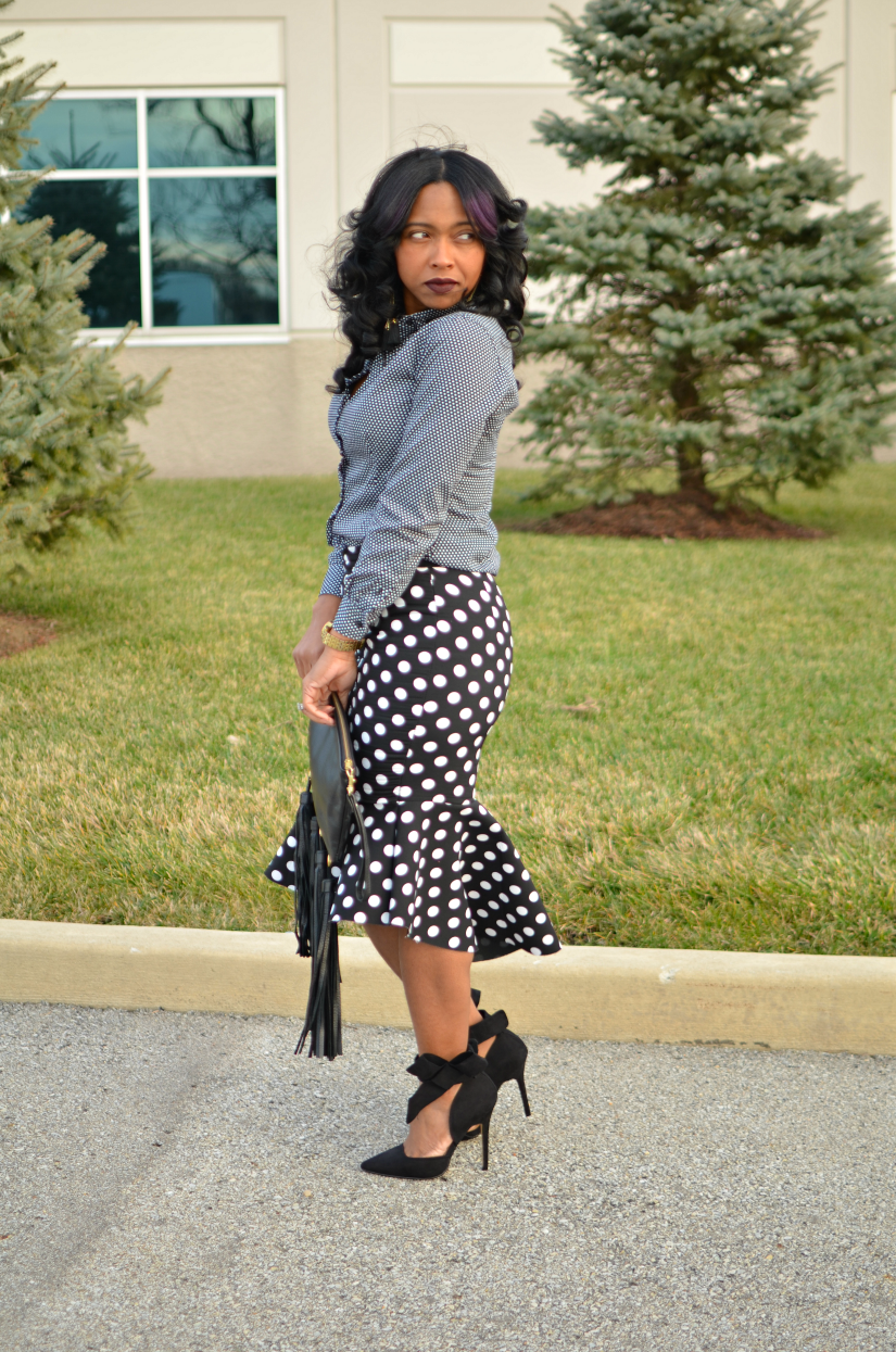 Sweenee Style, Winter Outfit Idea, Polka Dots, NYE Outfit Idea