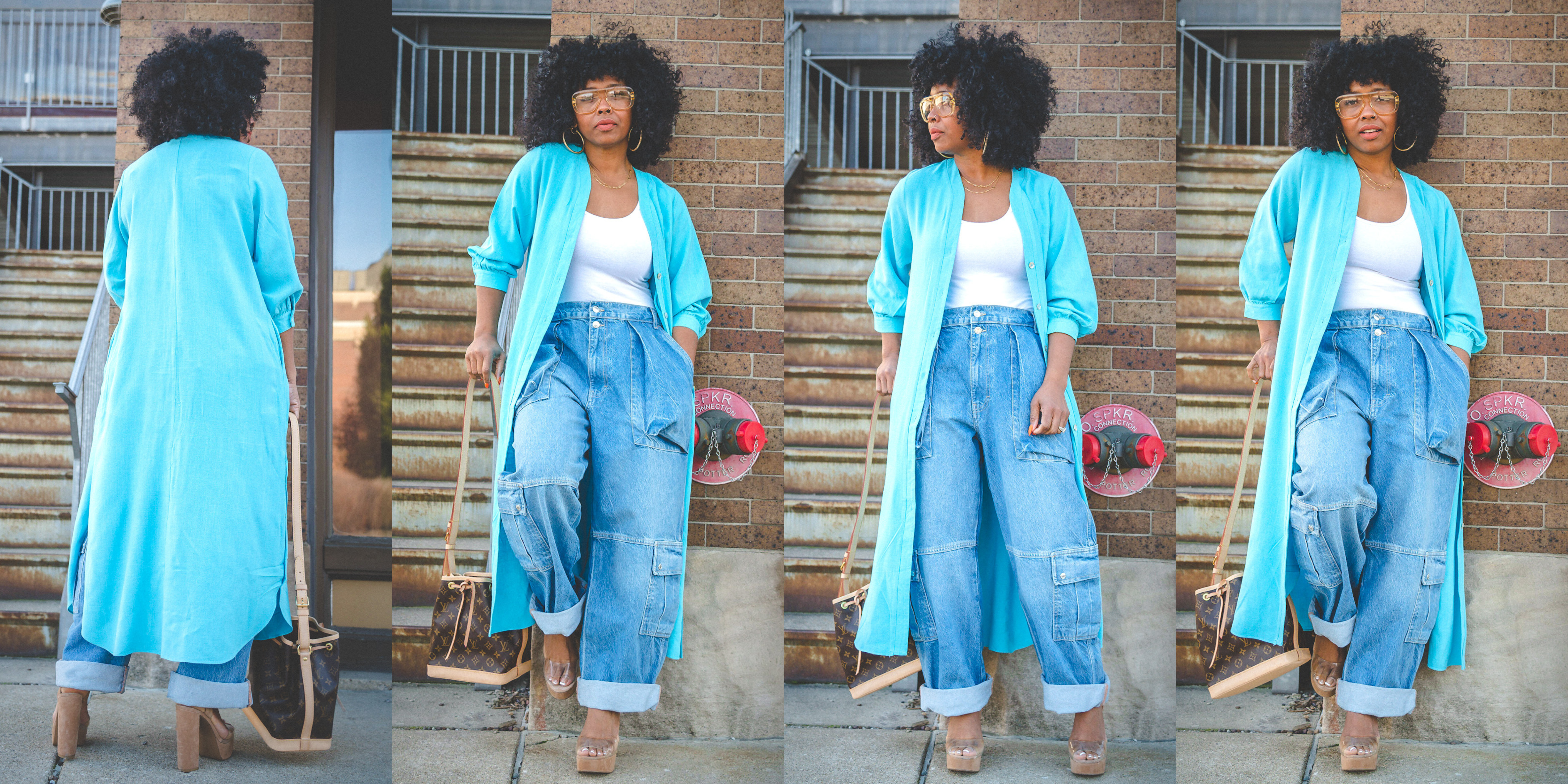 Sweenee Style, Spring Outfit Ideas, Free People Jeans, How to wear Denim Cargo Jeans, Louis Vuitton, Black Girls who Blog, Fashion Influencer, Indianapolis Fashion Blog, womans fashion for winter outfits, outfit ideas, outfit inspiration, outfits fashion, outfit, outfit casual, outfit fashion, outfits ideas, outfit idea, outfit